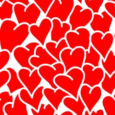 Seamless background of hearts N5