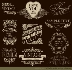 Calligraphic Design Elements N246