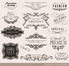 Calligraphic Design Elements N271