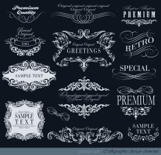 Calligraphic Design Elements N326