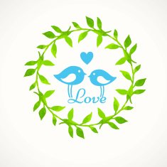 Vector Illustration Hand-painted watercolor design elements N21