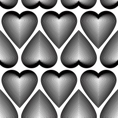 Vector symmetric simple backdrop with hearts ornament N2
