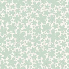 Green floral seamless pattern on light background N2