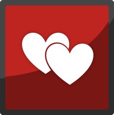 hearts app button icon symbol N3