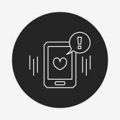 love message line icon