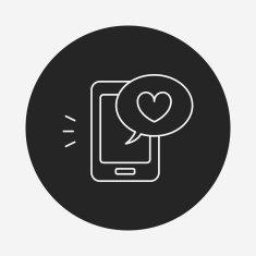 love message line icon N9