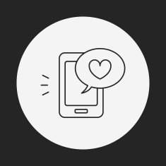 love message line icon N11
