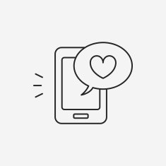 love message line icon N12