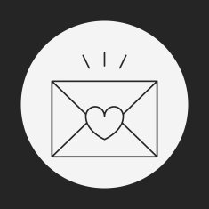 love letter line icon N3