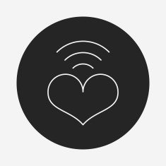 love heart line icon N9