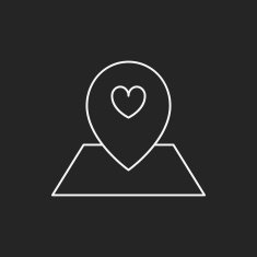 love location line icon N2