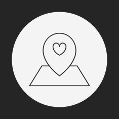 love location line icon N3