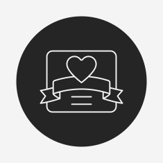 love letter line icon N5