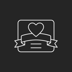 love letter line icon N6