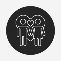 couple line icon