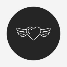 love heart line icon N17
