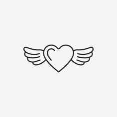 love heart line icon N20