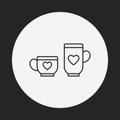 lover cup line icon N3