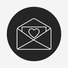 love letter line icon N9