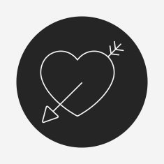 love heart line icon N29