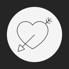 love heart line icon N31