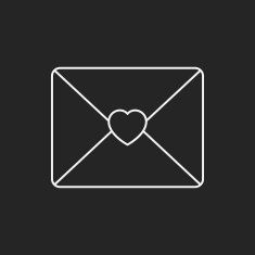 love letter line icon N14