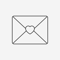 love letter line icon N16