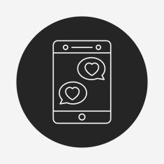 love message line icon N23