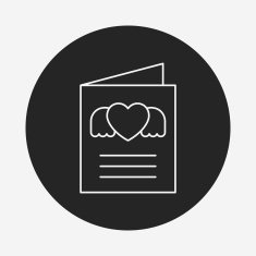 love letter line icon N21