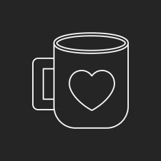 lover cup line icon N6