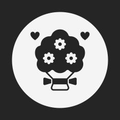 Flower bouquet icon N16