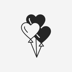 heart balloon icon N13