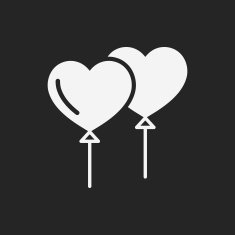 heart balloon icon N15