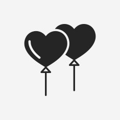 heart balloon icon N17
