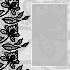 Greeting card with lace N4