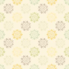 Seamless pattern with hand-drawn abstract flowers N8