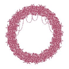 Roses wreath N6