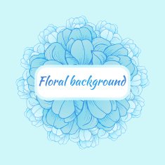 Beautiful card with a round wreath of different flowers N8