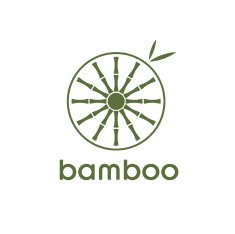 green bamboo stems and leaves N3