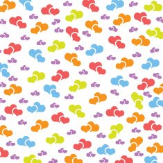 Colorful Hearts Background N4