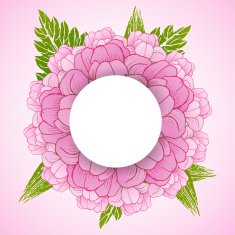 Floral background with daisy in pastel colors N9