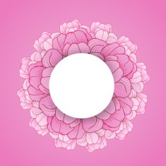 Floral background with daisy in pastel colors N10