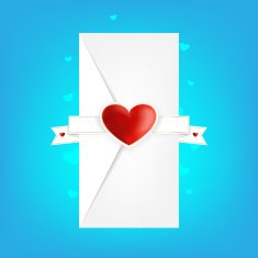 Valentine's Day Vector Envelope