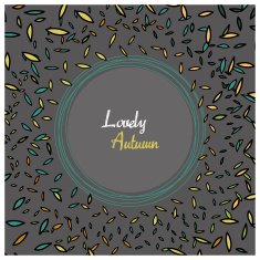 Vector flying leaves background