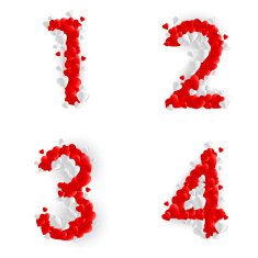 Romantic font N4