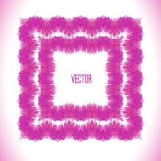 Bright watercolor frame