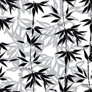 Abstract ornamental floral pattern with bamboo leaves N2