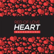 Red Of Love Hearts Background N2