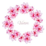 Nice watercolor floral wreath N2