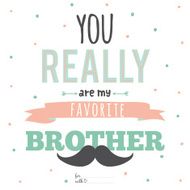 Inspirational romantic and love card with typographic wish N3